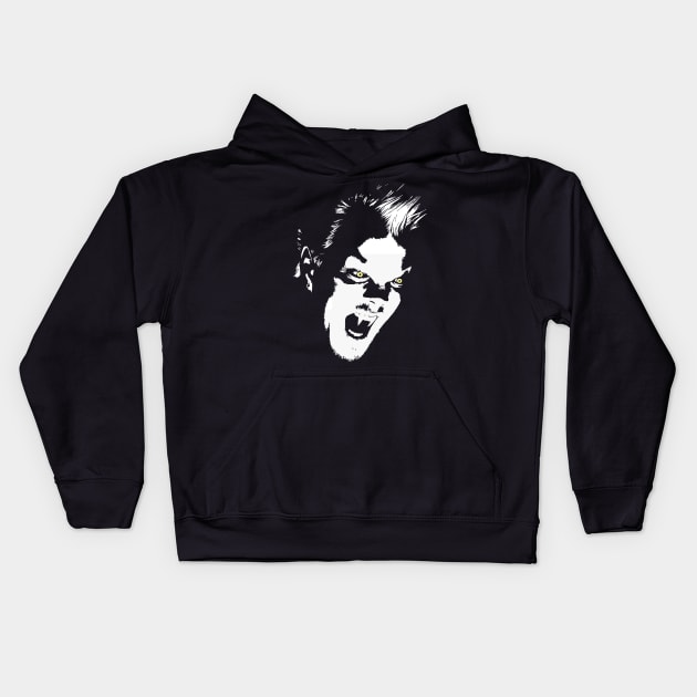 The vampire David from the 80's classic, The Lost Boys Kids Hoodie by DaveLeonardo